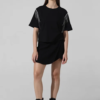 BLACK RHINESTONE DETAIL T-SHIRT - Image 2
