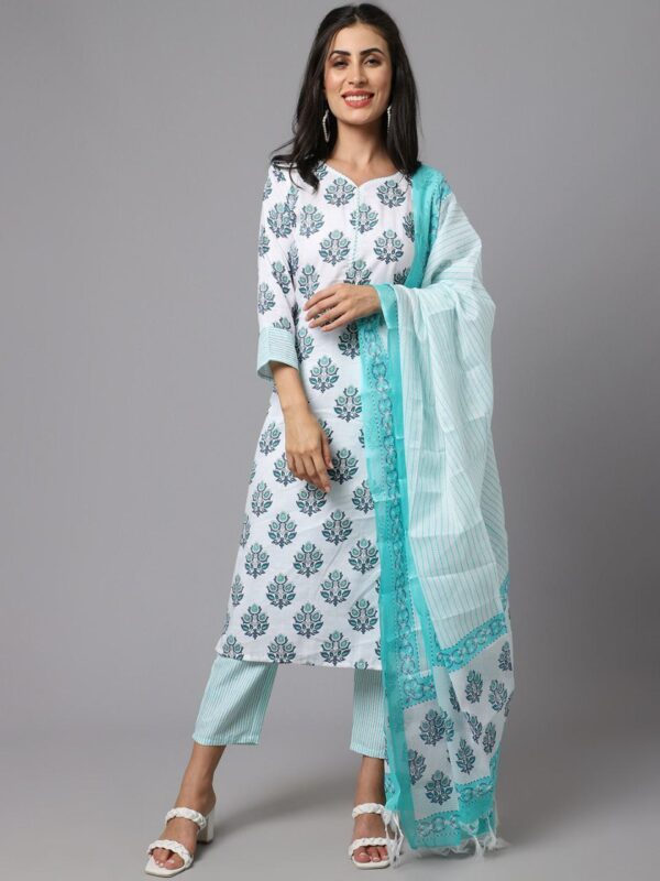 *Daily wear comfort Kurti Pant Set for Casual's Ready to wear women's...* - Image 2