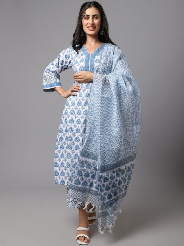 *Daily wear comfort Kurti Pant Set for Casual's Ready to wear women's...* - Image 3